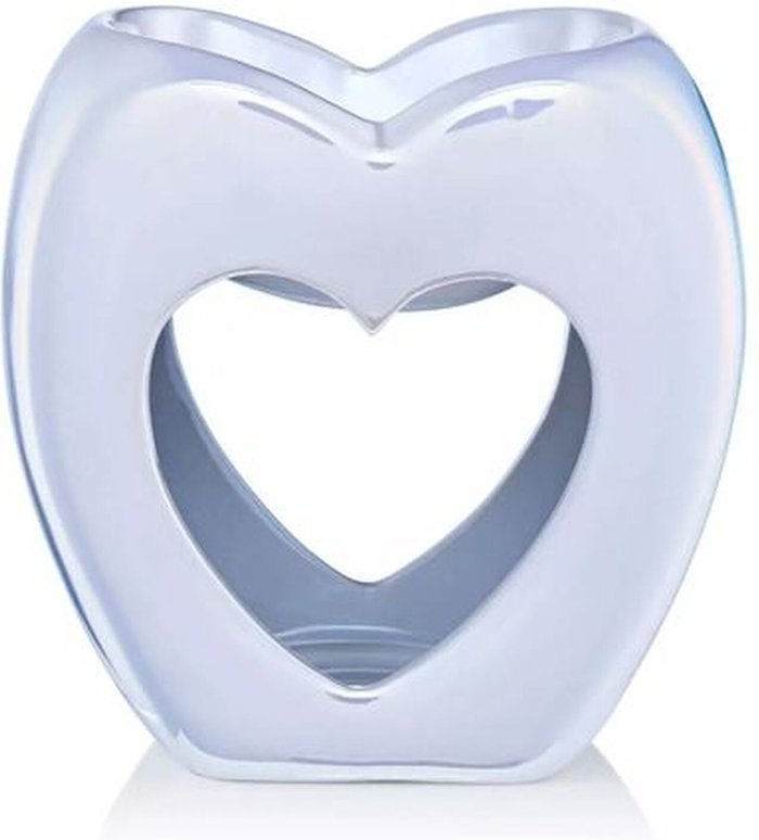The Range | Kingsbury Gifts Ava May Heart Shaped Burner - Pearlised White Kingsbury Gifts Ava May Heart Shaped Burner - Pearlised White