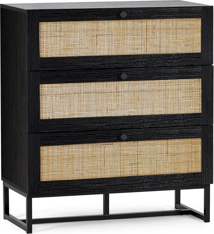 The Range | Julian Bowen Julian Bowen Padstow 3 Drawer Chest Black Julian Bowen Julian Bowen Padstow 3 Drawer Chest Black