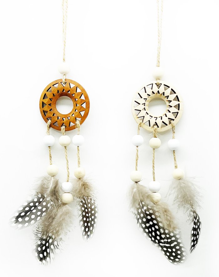 The Range | Emerald Forest Hanging Feather Dreamcatcher Emerald Forest Hanging Feather Dreamcatcher