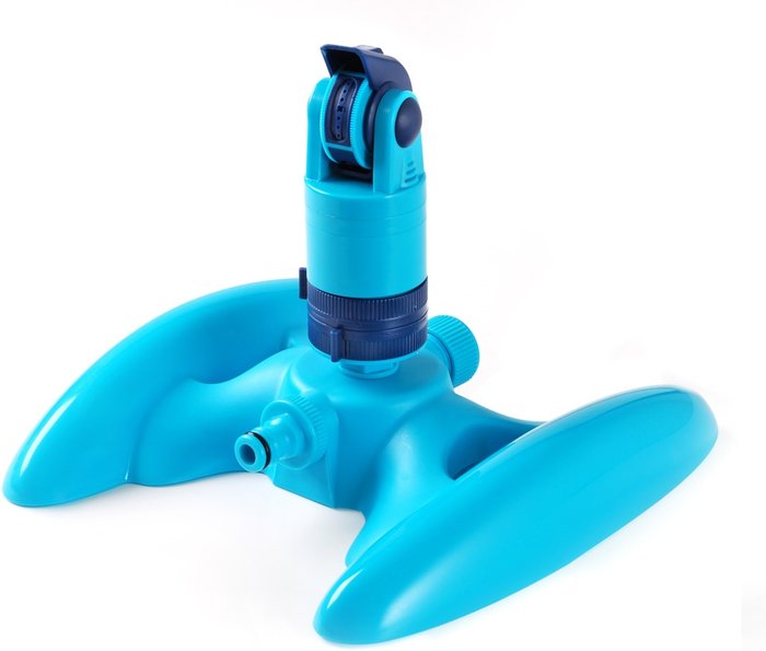 The Range | Cellfast Multipurpose Garden Watering Lawn Rotating Sprinkler Hozelock Compatible Plastic - Blue Cellfast Multipurpose Garden Watering Lawn Rotating Sprinkler Hozelock Compatible Plastic - Blue