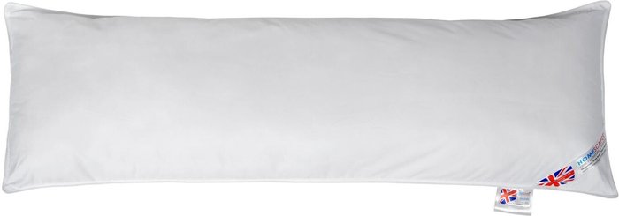 The Range | Homescapes Super Microfibre Pregnancy Support Body Pillow - White Homescapes Super Microfibre Pregnancy Support Body Pillow - White