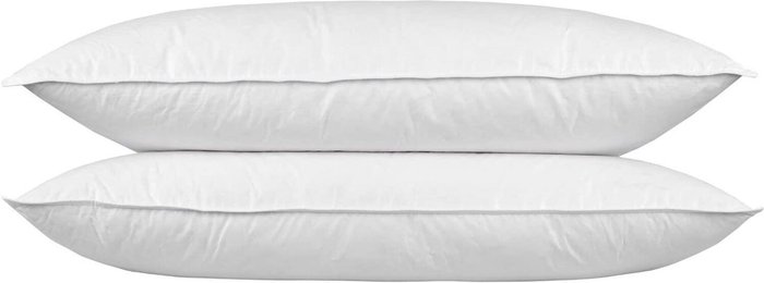 The Range | Homescapes Goose Feather and Down King Size Pillow Pair - White Homescapes Goose Feather and Down King Size Pillow Pair - White