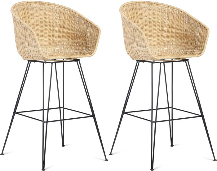 The Range | Desser Desser Porto Rattan Bar Stool Chair In Natural Desser Desser Porto Rattan Bar Stool Chair In Natural
