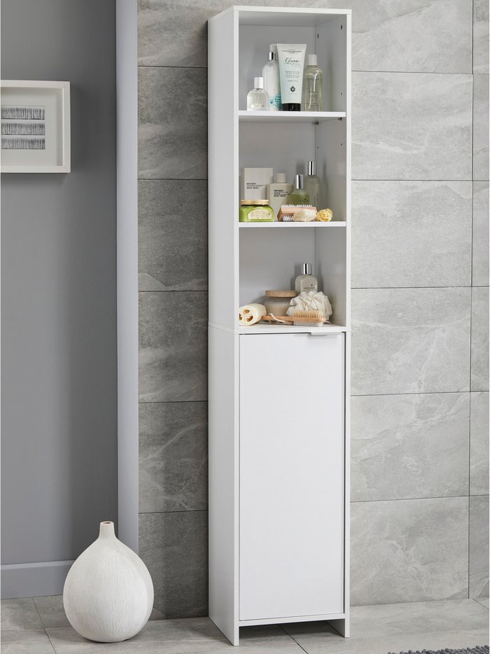The Range | Dunelm Jaxon Tall Cabinet White Dunelm Jaxon Tall Cabinet White