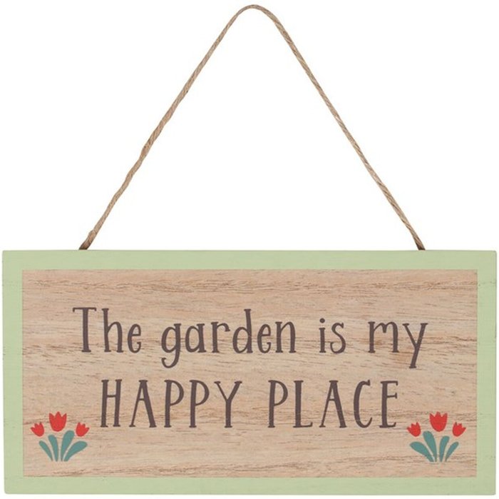 The Range | The Garden is my Happy Place Sign - Neutral The Garden is my Happy Place Sign - Neutral