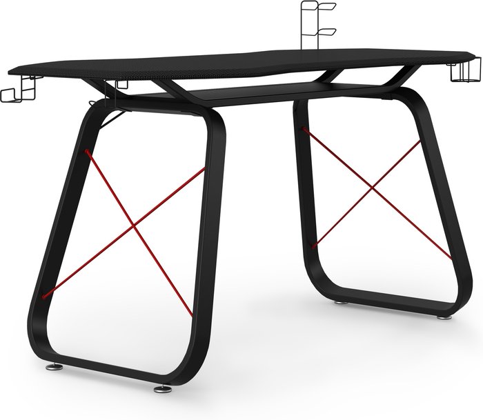 The Range | Equinox Equinox Gaia Gaming Desk - Black/Red Equinox Equinox Gaia Gaming Desk - Black/Red