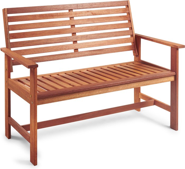 The Range | VonHaus 2 Seater Hardwood Garden Bench - Natural VonHaus 2 Seater Hardwood Garden Bench - Natural