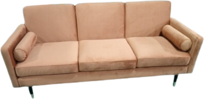 The Range | FurnitureboxUK Hugo 3 Seater Velvet Upholstered Sofa Bed - Cinnamon FurnitureboxUK Hugo 3 Seater Velvet Upholstered Sofa Bed - Cinnamon