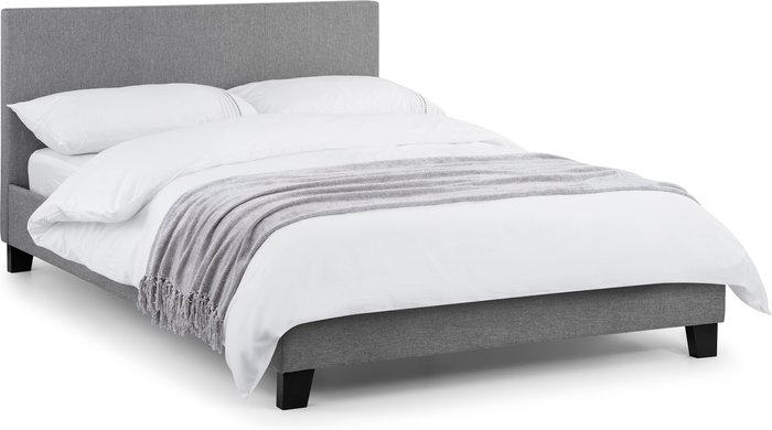 The Range | Julian Bowen Julian Bowen Rialto Light Grey Linen Bed 135cm Julian Bowen Julian Bowen Rialto Light Grey Linen Bed 135cm