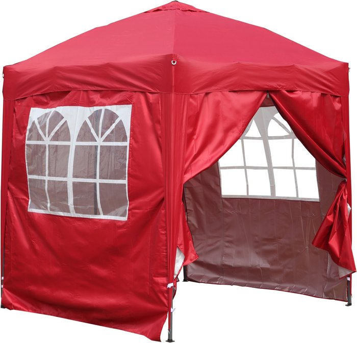 The Range | Birchtree Birchtree Pop Up Waterproof Gazebo 2X2M - Red Birchtree Birchtree Pop Up Waterproof Gazebo 2X2M - Red