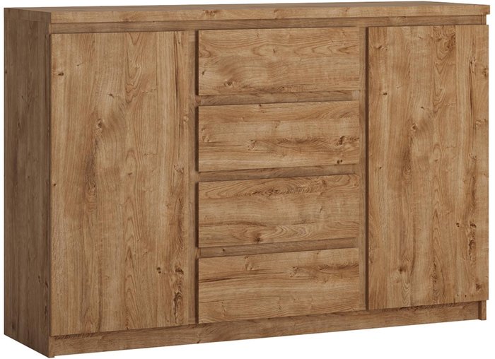 The Range | Furniture To Go Fribo 2-Door 4-Drawer Sideboard - Oak Furniture To Go Fribo 2-Door 4-Drawer Sideboard - Oak