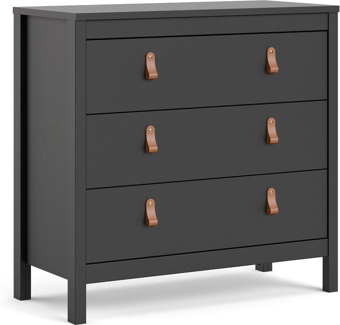 The Range | Furniture To Go Barcelona Chest of 3 Drawers - Black Furniture To Go Barcelona Chest of 3 Drawers - Black