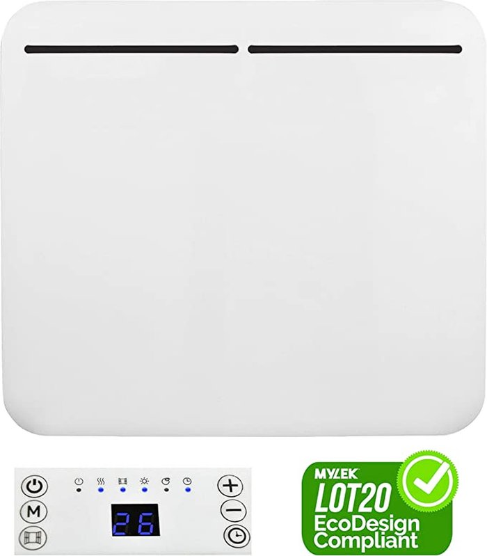 The Range | MYLEK Mylek Panel Heater With 24/7 Timer And Thermostat - Ip24 Rated -1000W MYLEK Mylek Panel Heater With 24/7 Timer And Thermostat - Ip24 Rated -1000W