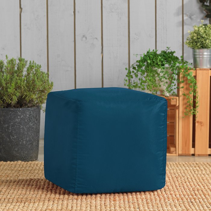 The Range | Bean Bag Bazaar Cube Indoor and Outdoor Bean Bag Footstool - Green Bean Bag Bazaar Cube Indoor and Outdoor Bean Bag Footstool - Green