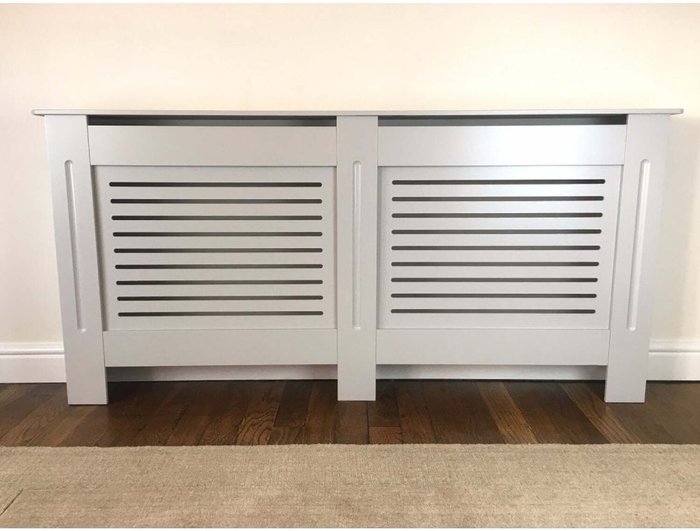 The Range | At Home Comforts At Home Comforts Horizontal Slat Painted Grey Radiator Cover Xlarge At Home Comforts At Home Comforts Horizontal Slat Painted Grey Radiator Cover Xlarge
