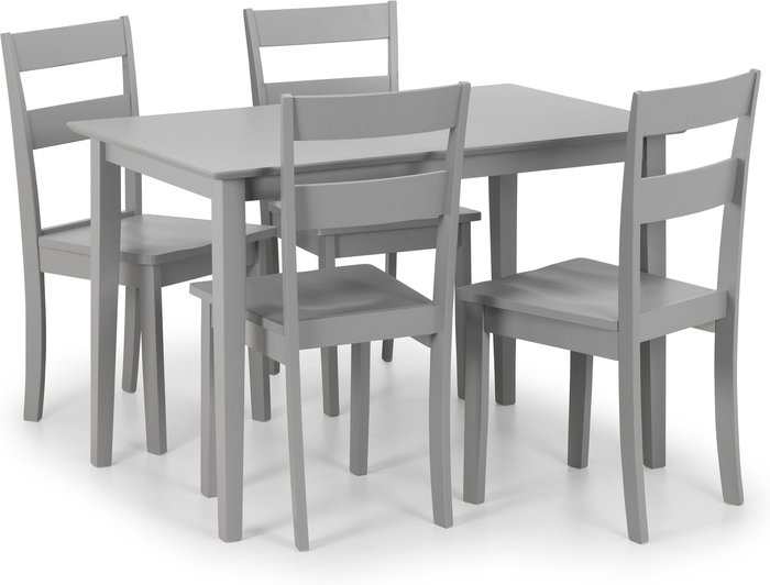 The Range | Julian Bowen Julian Bowen Set Of Kobe Rectangular Table And 4 Chairs Julian Bowen Julian Bowen Set Of Kobe Rectangular Table And 4 Chairs