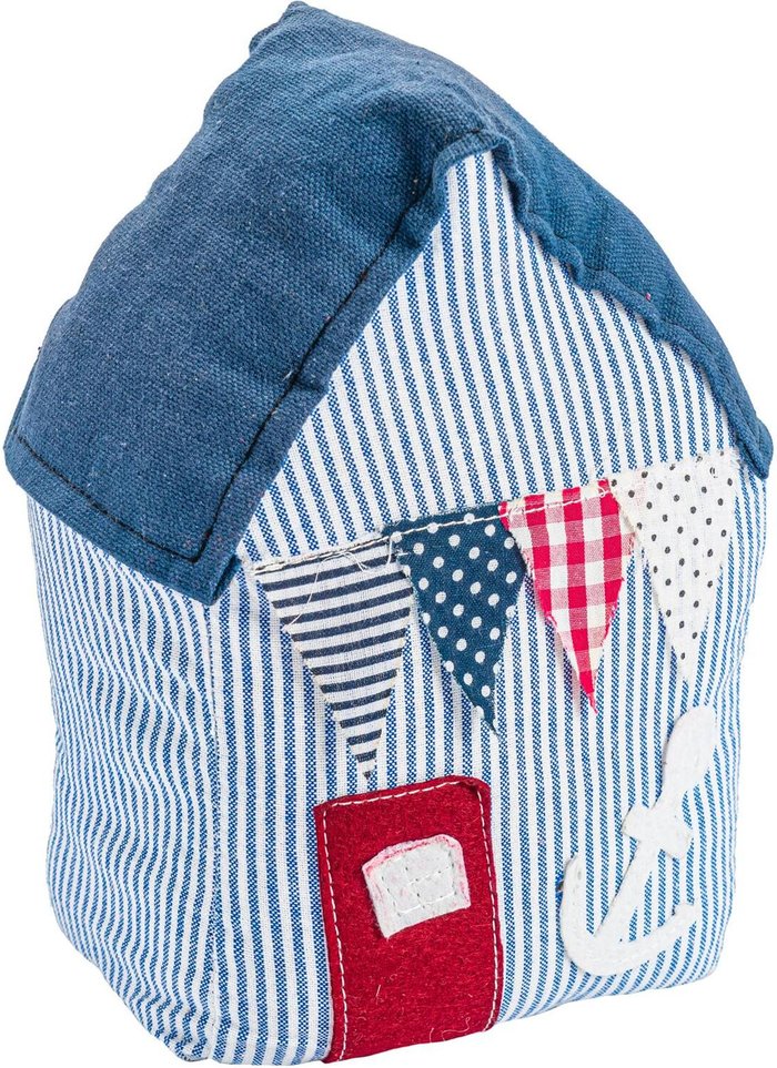 The Range | Nicola Spring 15 x 21cm Beach Hut Door Stop Blue Stripe - Blue Nicola Spring 15 x 21cm Beach Hut Door Stop Blue Stripe - Blue