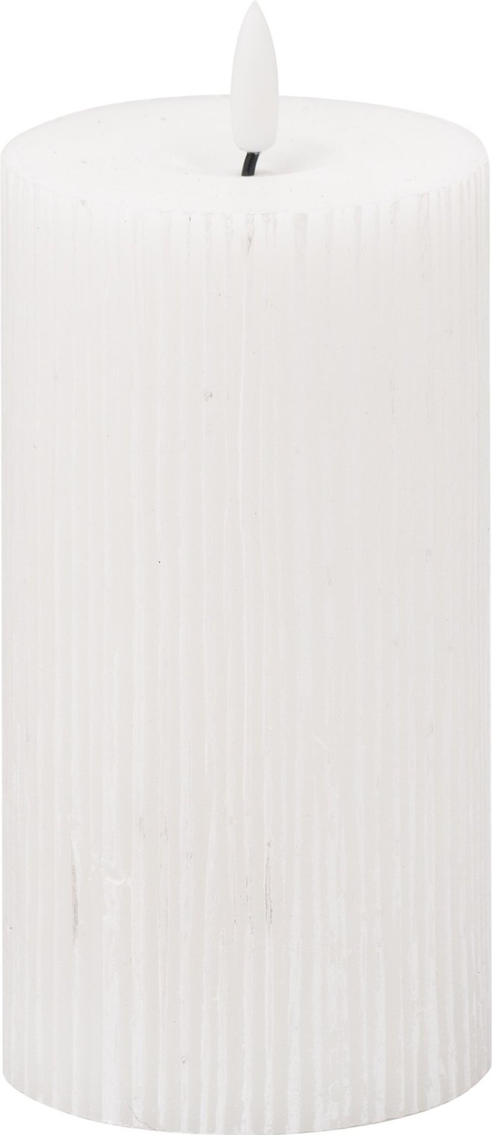 The Range | Hill Luxe Collection Natural Glow 3x6 Textured Ribbed LED Candle Hill Luxe Collection Natural Glow 3x6 Textured Ribbed LED Candle