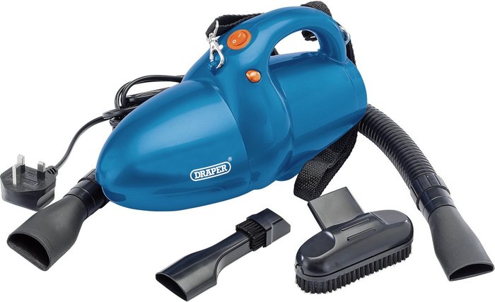 The Range | Draper Draper 230V 600W Hand Held Vacuum Cleaner - Blue Draper Draper 230V 600W Hand Held Vacuum Cleaner - Blue