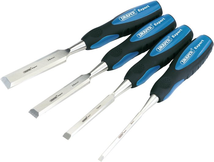 The Range | Draper Draper Expert 4 Piece Bevel Edge Wood Chisel Set Draper Draper Expert 4 Piece Bevel Edge Wood Chisel Set