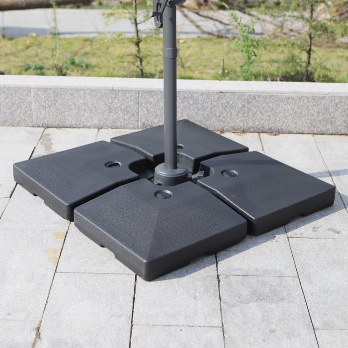 The Range | Outsunny Outsunny 4pc Portable Umbrella Parasol Base Weights Water Sand Filled Holder Outsunny Outsunny 4pc Portable Umbrella Parasol Base Weights Water Sand Filled Holder