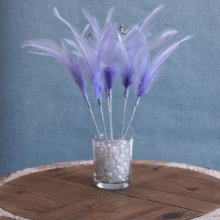 The Range | Kingsbury Gifts Narrow Diamante Feathers (6 Pack) - Light Purple Kingsbury Gifts Narrow Diamante Feathers (6 Pack) - Light Purple