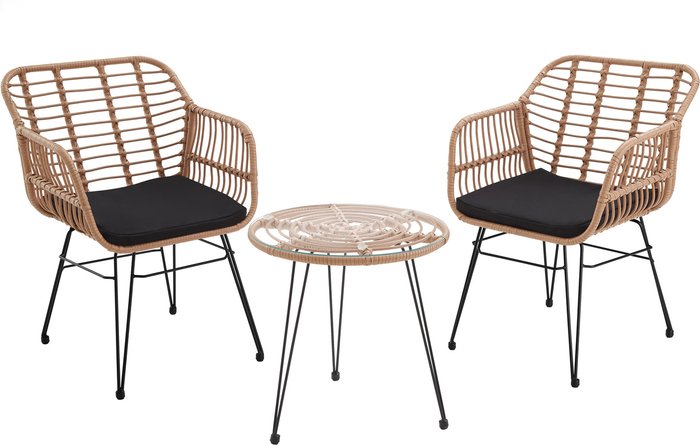 The Range | TECTAKE Tectake Molfetta Rattan Seating Set - Cream TECTAKE Tectake Molfetta Rattan Seating Set - Cream