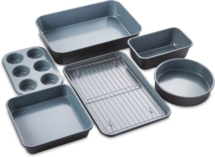 The Range | Tower Tower Freedom 7-Piece Stacking Bakeware Set Tower Tower Freedom 7-Piece Stacking Bakeware Set