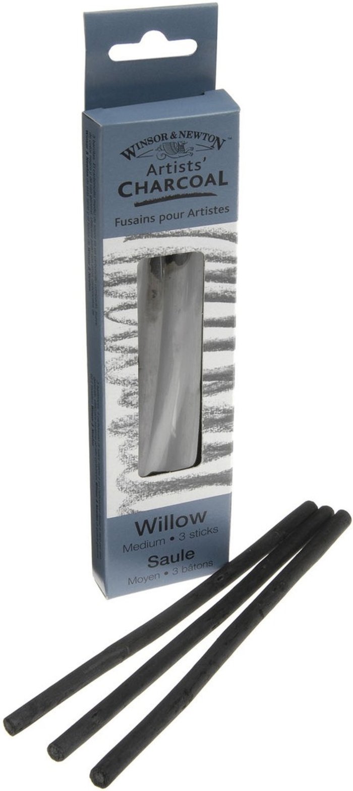 The Range | Winsor & Newton Winsor and Newton Willow Charcoal Sticks - Black / 12 / Medium Winsor & Newton Winsor and Newton Willow Charcoal Sticks - Black / 12 / Medium
