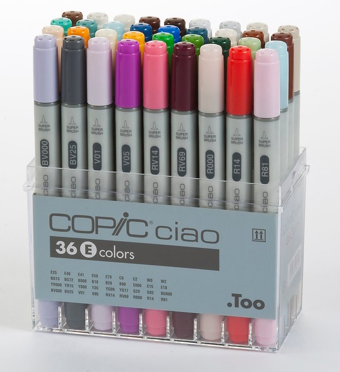 The Range | Copic Copic Ciao 36 Piece Marker Pens - Multi Copic Copic Ciao 36 Piece Marker Pens - Multi
