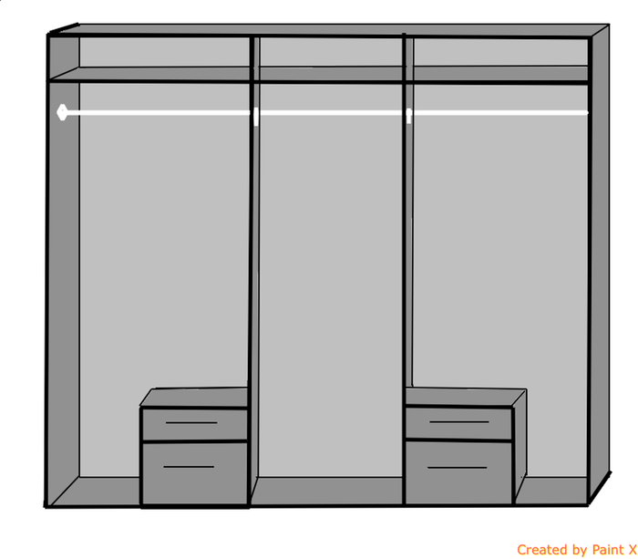 The Range | Tjs Fly 6 Door And 4 Drawer White Wardrobe - White Tjs Fly 6 Door And 4 Drawer White Wardrobe - White