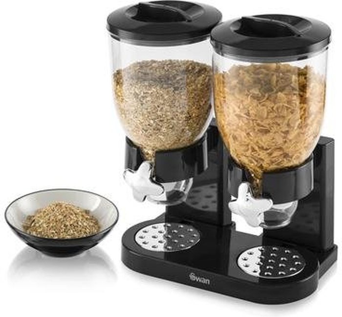 The Range | Swan 3.5L Double Cereal Dispenser - Swan Swan 3.5L Double Cereal Dispenser - Swan