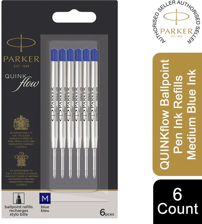 The Range | Parker Parker Inkflow Ballpoint Pen Medium Tip Ink Refills - Blue / 31g Parker Parker Inkflow Ballpoint Pen Medium Tip Ink Refills - Blue / 31g