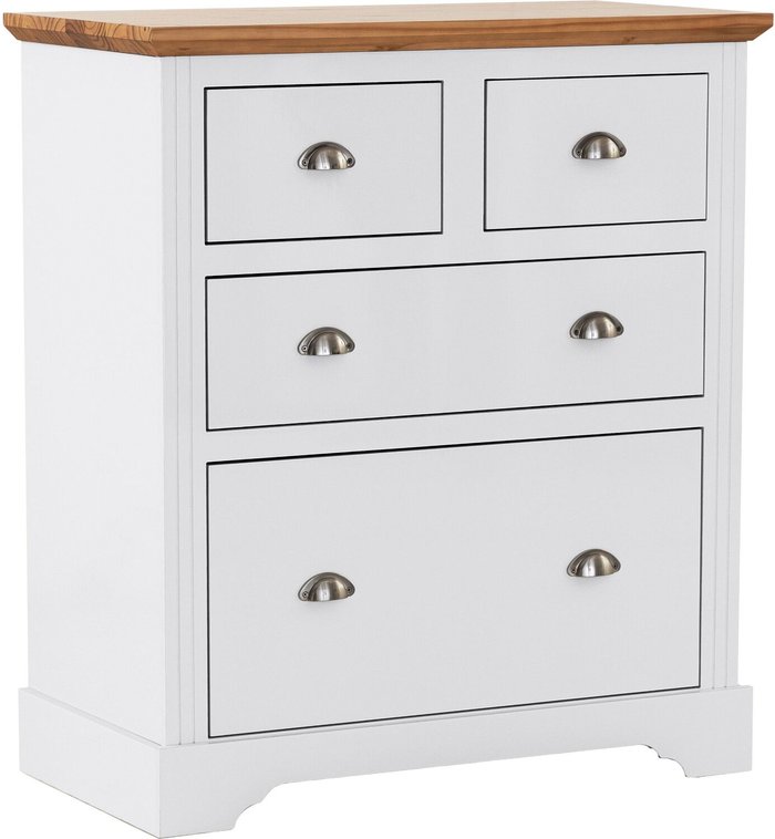 The Range | Seconique Toledo 2 plus 2 Drawer Chest - White Seconique Toledo 2 plus 2 Drawer Chest - White