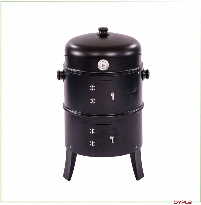 The Range | Oypla 3-in-1 Multi Function Charcoal Barbecue BBQ Grill & Smoker with Thermometer Oypla 3-in-1 Multi Function Charcoal Barbecue BBQ Grill & Smoker with Thermometer