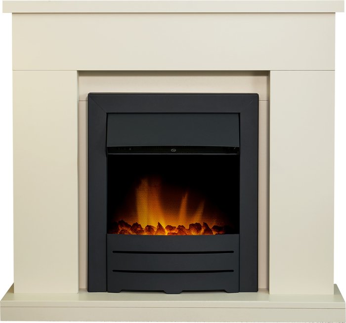 The Range | Adam Adam Lomond in Stone Effect with Colorado Electric Fire in Black, 39 Inch - Stone effect Adam Adam Lomond in Stone Effect with Colorado Electric Fire in Black, 39 Inch - Stone effect