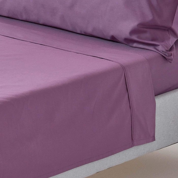 The Range | Homescapes 200 Thread Count Egyptian Cotton Flat Sheet - Grape / Double Homescapes 200 Thread Count Egyptian Cotton Flat Sheet - Grape / Double
