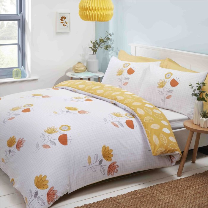 The Range | Homespace Direct Ltd Emeli Terracotta Single Duvet Cover Bedding - Orange Homespace Direct Ltd Emeli Terracotta Single Duvet Cover Bedding - Orange
