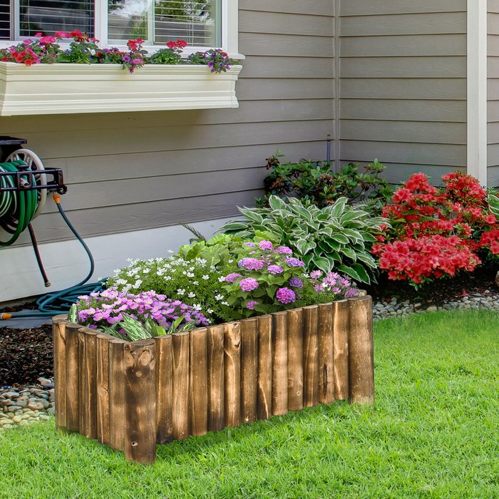 The Range | Outsunny Outsunny Raised Flower Bed Wooden Rectangular Planter Container Box 4 Feet Outsunny Outsunny Raised Flower Bed Wooden Rectangular Planter Container Box 4 Feet