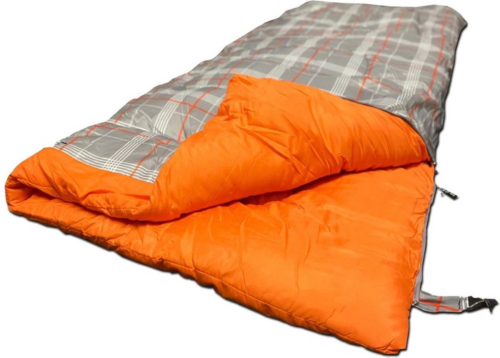 The Range | Olpro Olpro Hush Patterned Sleeping Bag - Grey/Orange Olpro Olpro Hush Patterned Sleeping Bag - Grey/Orange