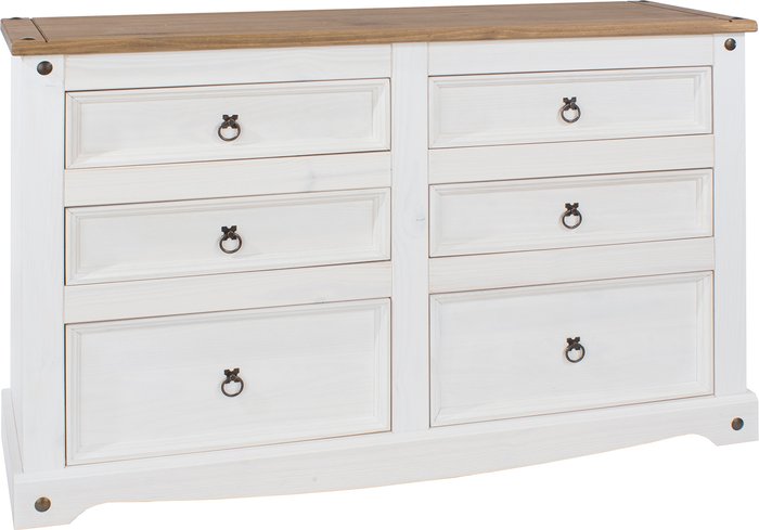 The Range | Core Corona 3 Plus 3 Drawer White Wide Chest White Core Corona 3 Plus 3 Drawer White Wide Chest White