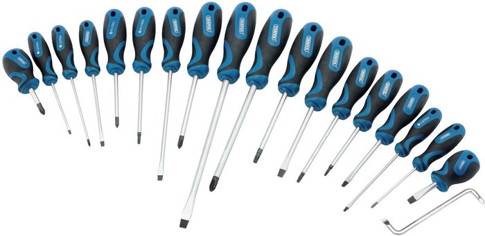 The Range | Draper Draper 19 Piece Soft Grip Screwdriver Set Draper Draper 19 Piece Soft Grip Screwdriver Set