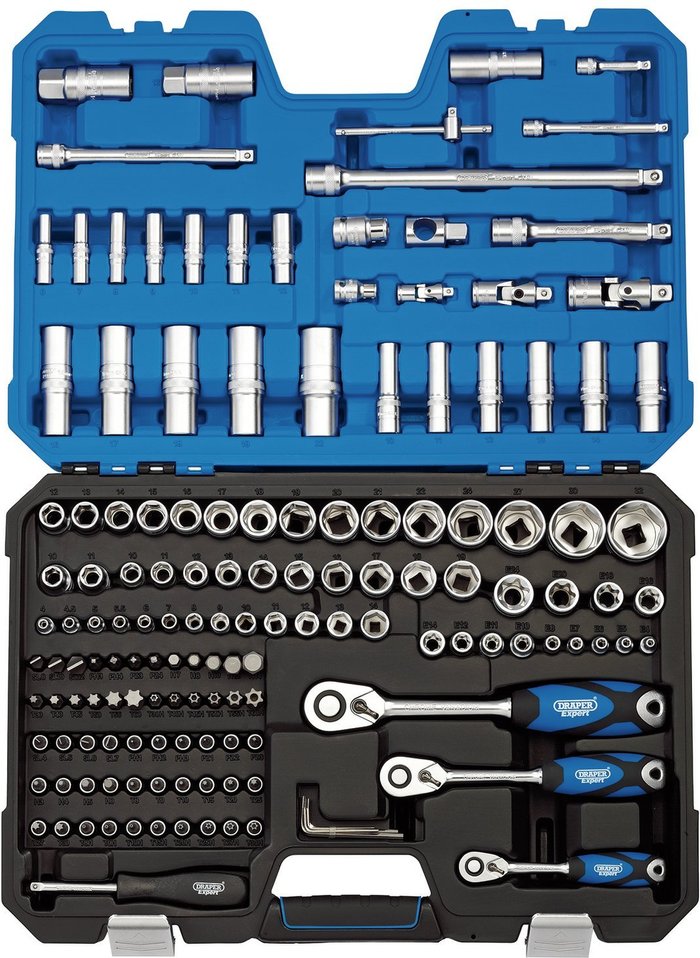 The Range | Draper Draper 149 Piece Combination Drive Hex Socket and Screwdriver Bit Set Metric and Imperial Combination Draper Draper 149 Piece Combination Drive Hex Socket and Screwdriver Bit Set Metric and Imperial Combination