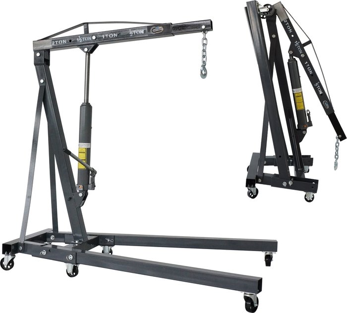 The Range | SwitZer Switzer 2 Tonne Folding Engine Crane Stand Hoist Lift - Grey SwitZer Switzer 2 Tonne Folding Engine Crane Stand Hoist Lift - Grey
