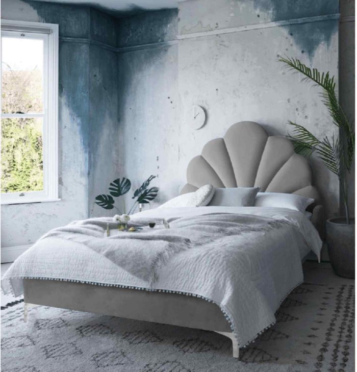 The Range | Hendo Bed Super King Plush Velvet Grey Hendo Bed Super King Plush Velvet Grey