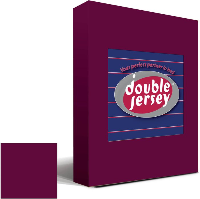 The Range | Double Jersey 90x200x32 cm Double Jersey - Cotton Fitted Sheets - Purple / Burgundy Double Jersey 90x200x32 cm Double Jersey - Cotton Fitted Sheets - Purple / Burgundy