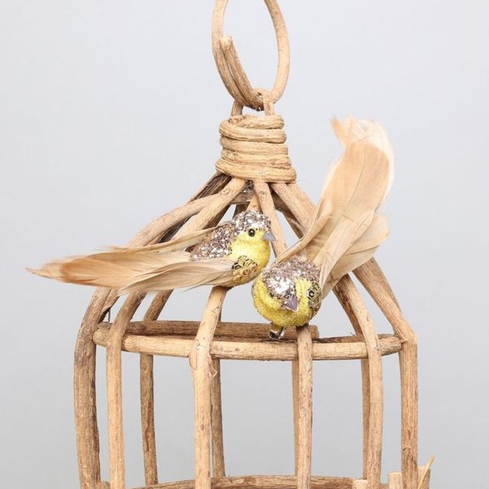 The Range | Kingsbury Gifts Pair of Glitter Birds with Clip - Gold Kingsbury Gifts Pair of Glitter Birds with Clip - Gold