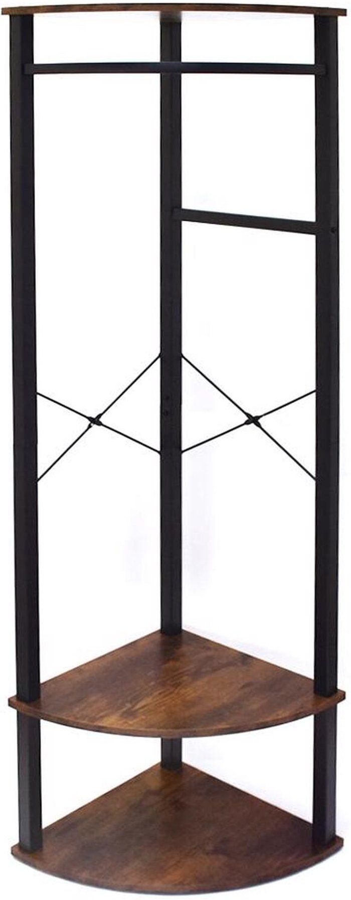 The Range | FWStyle FWStyle Corner Hall Rack In Black Metal FWStyle FWStyle Corner Hall Rack In Black Metal