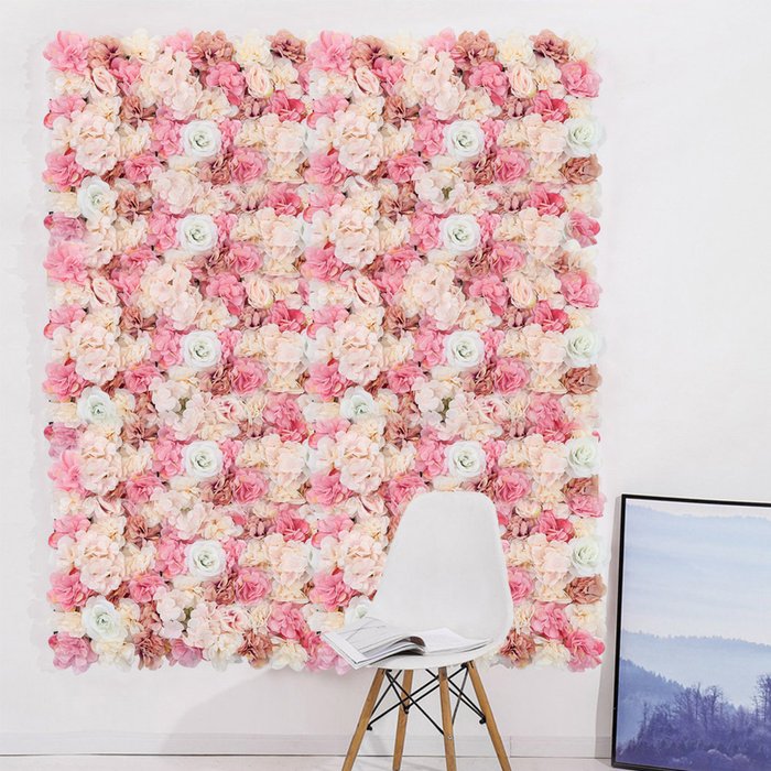 The Range | Livingandhome 2PCS Artificial Flower Panel Rose Backdrop - Autumn Livingandhome 2PCS Artificial Flower Panel Rose Backdrop - Autumn