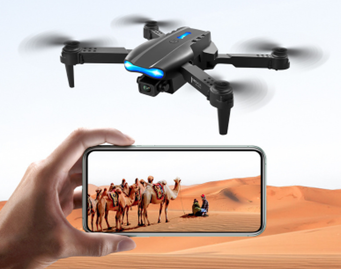The Range | Leaper Rechargeable Foldable Drone - 4K Camera or Dual Camera Upgrade - Black / Dual 4K Camera Leaper Rechargeable Foldable Drone - 4K Camera or Dual Camera Upgrade - Black / Dual 4K Camera